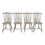 Four Mid-Century Modern Italian Lacquer Dining chairs by Pizzetti Roma, 60
