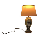 1930s ceramic lamp and bronze/vintage frame