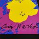 1980s Big Andy Warhol "Flowers" Purple Limited Edition Lithograph.