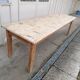 Large vintage wooden farmhouse table, 2.45m, 8 people