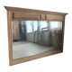 Antique trumeau mirror in oak (renovated)