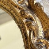 Wooden mirror, 24 cm