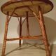 Table ronde 4 couverts en osier