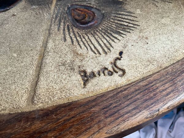 Table basse signée barrois de vallauris