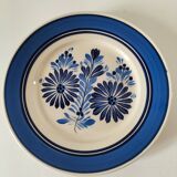 HB Quimper plate with floral decoration from the 60s-70s.
