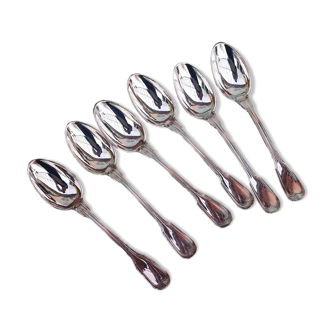 6 X silverplated spoons