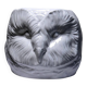 Large cache pot owl head vintage Italian white earthenware