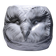 Large cache pot owl head vintage Italian white earthenware