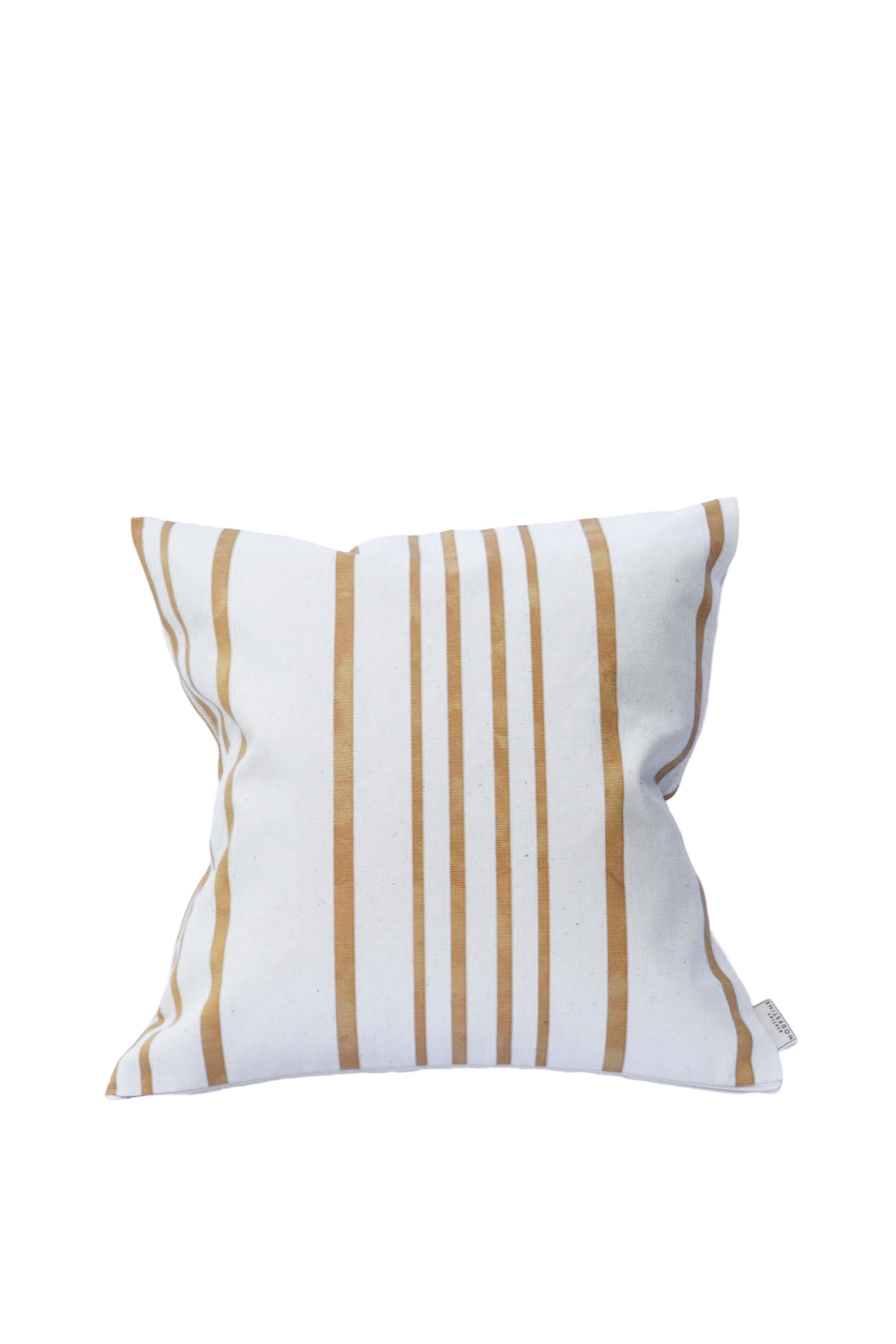 Decorative cushion 40x40 Yellow striped canvas