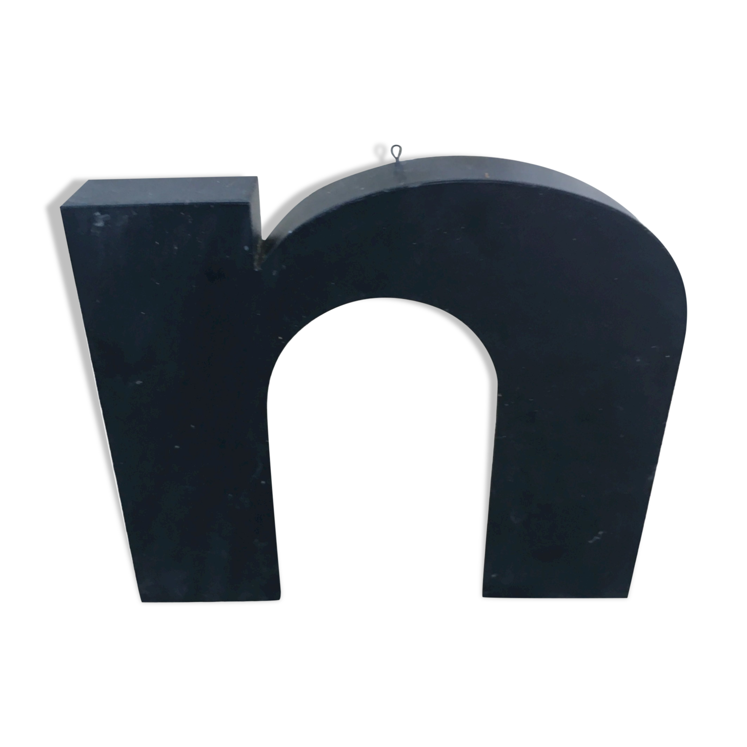 Vintage metal sign letter