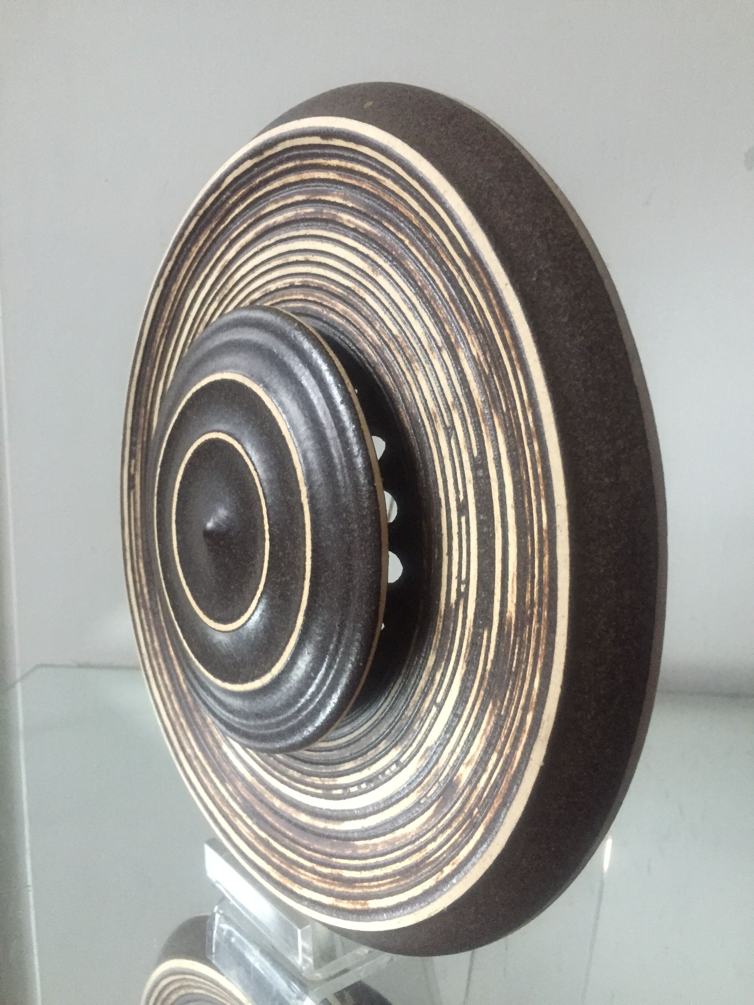 Danish ceramic stoneware 1960’s wall lamp