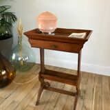 Bedside table / side cabinet in oak late nineteenth century