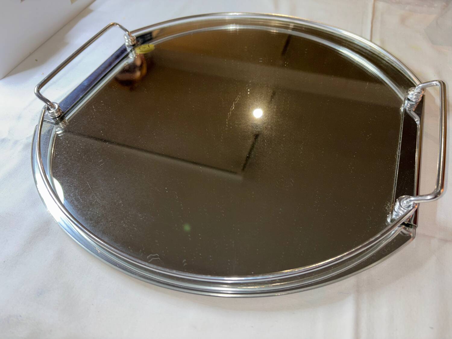 Art Deco mirror plateau Baccarat