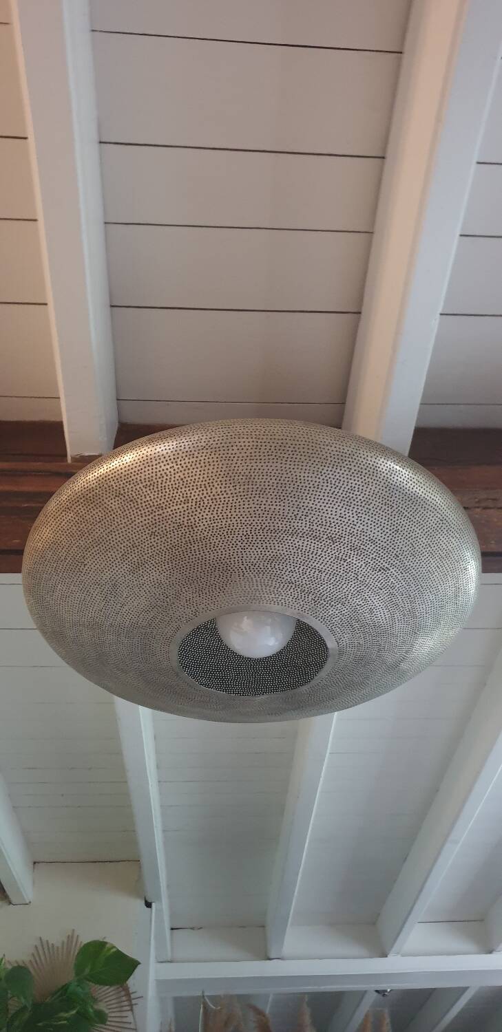 Perforated metal pendant D65