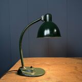 Dark green Bauhaus desk lamp