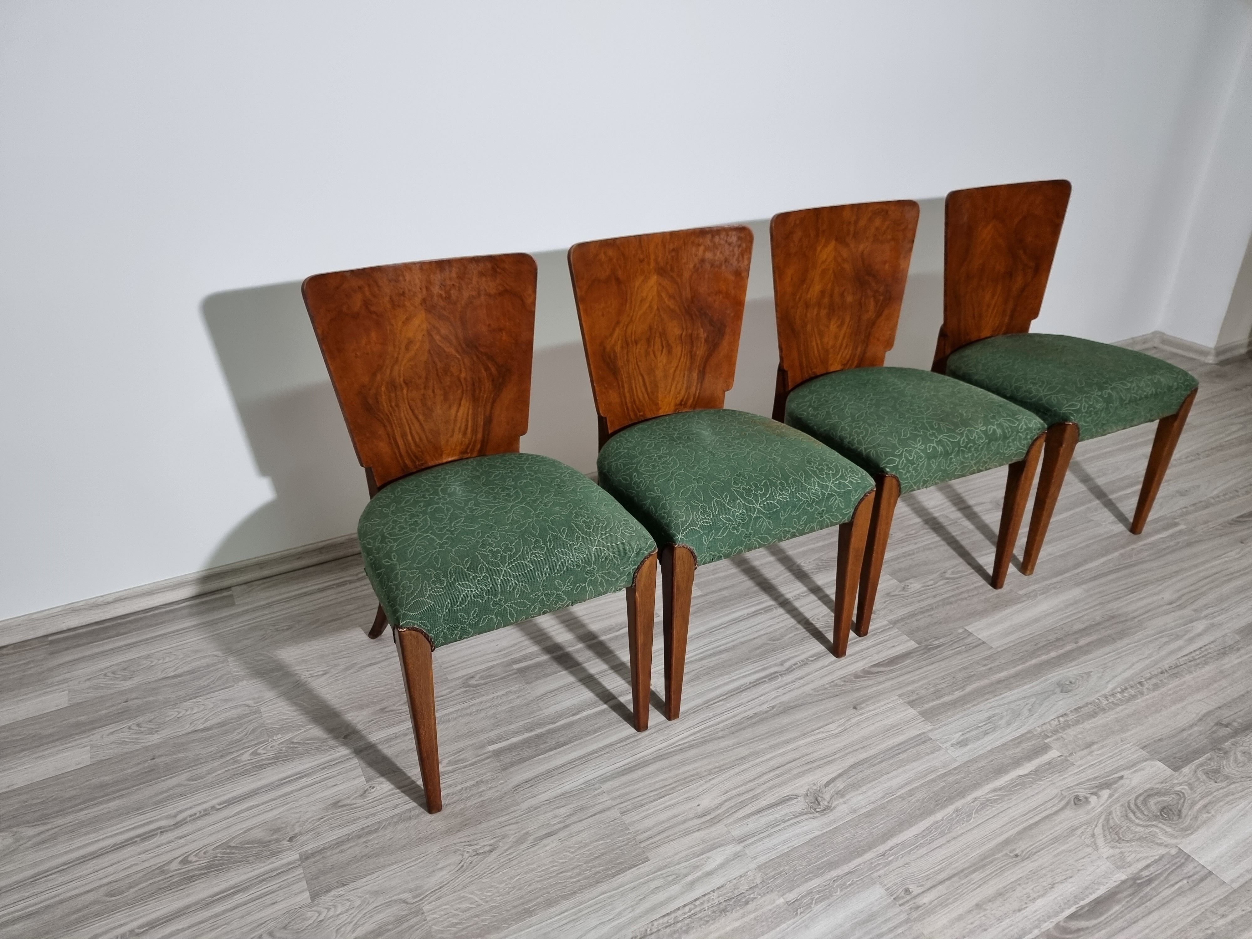 Dining chairs by Jindrich Halabala