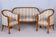 Biedermeier Birch Seating Set, Vienna, Austria, 1830s, Set of 3