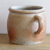 Rustic Antique Stoneware Jar with Handle