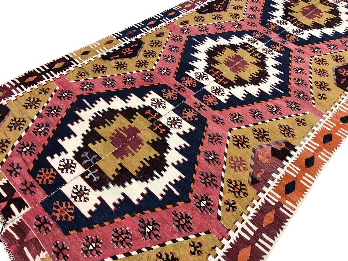 Oversize Handwoven Kilim Rug