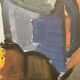 Original Swedish Oil on Canvas – “Blue Jug” by Stig Delang – Signed – Vintage & Framed