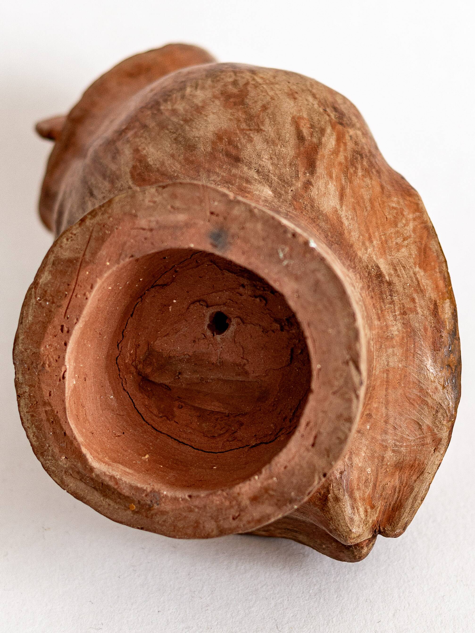 Terracotta owl, anonymous work, circa 1960s