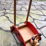 Antique toy with wheels child