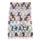 Small reversible colorful Boucharouite rug