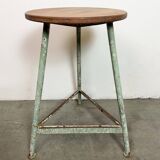 Green Industrial Workshop Stool, 1960s