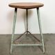Green Industrial Workshop Stool, 1960s