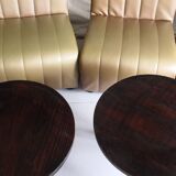 Modular sofa heaters vintage 4 places skaï