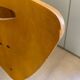 Chaise italienne année 80, en bois et métal