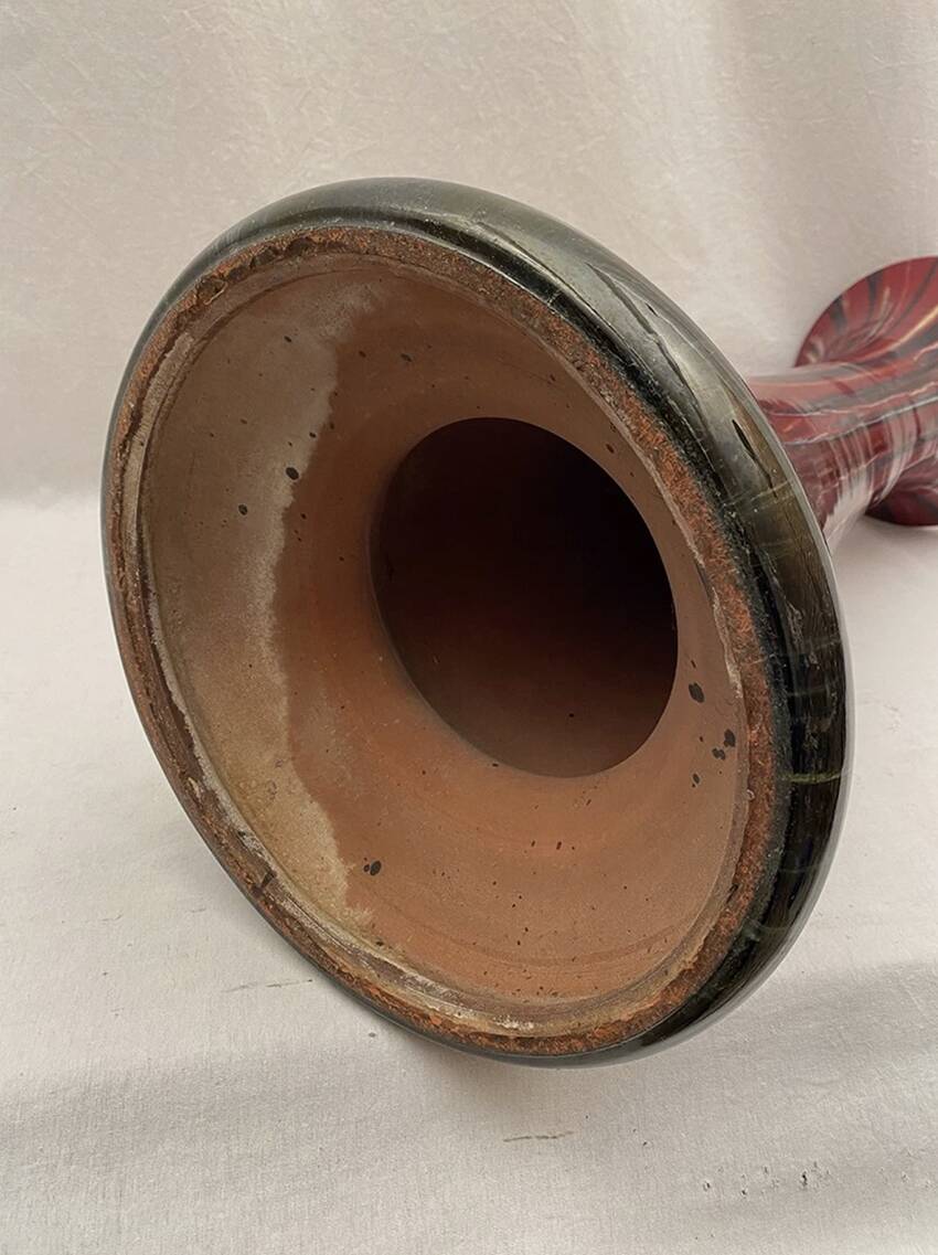 Jérôme Massier & Pierre Perret. Glazed ceramic table. Vallauris