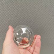 Un ensemble de bougeoirs iittala en verre transparent clair.