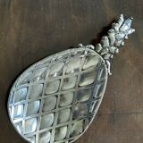 Silver-plated metal pineapple trinket tray, 1970