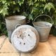 Ancienne bassine en zinc cache-pot 40 cm