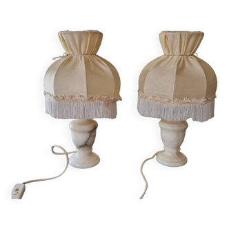 Two bedside lamps