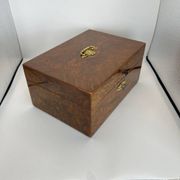 Late Biedermeier Box in Walnut and Walnut Burl, Austria, 1850s