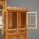 Antique Art Nouveau wardrobe in ash and maple, Italy, 20th century