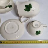 Vintage coffee service, hand-painted plant decor, Villeroy and Boch