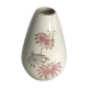 Former bavaria km white + drawing flowers 70s vintage porcelain vase