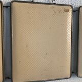 Mirror triptych barber ivory vintage 1960 - 30 x 77 cm