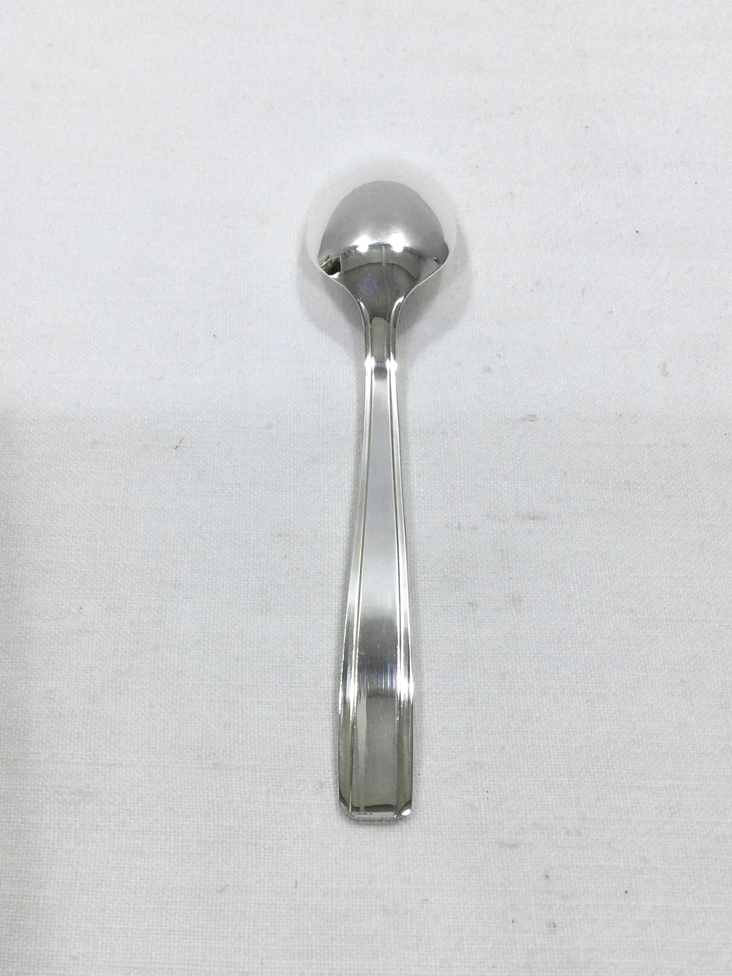 12 mocha spoons in silver metal