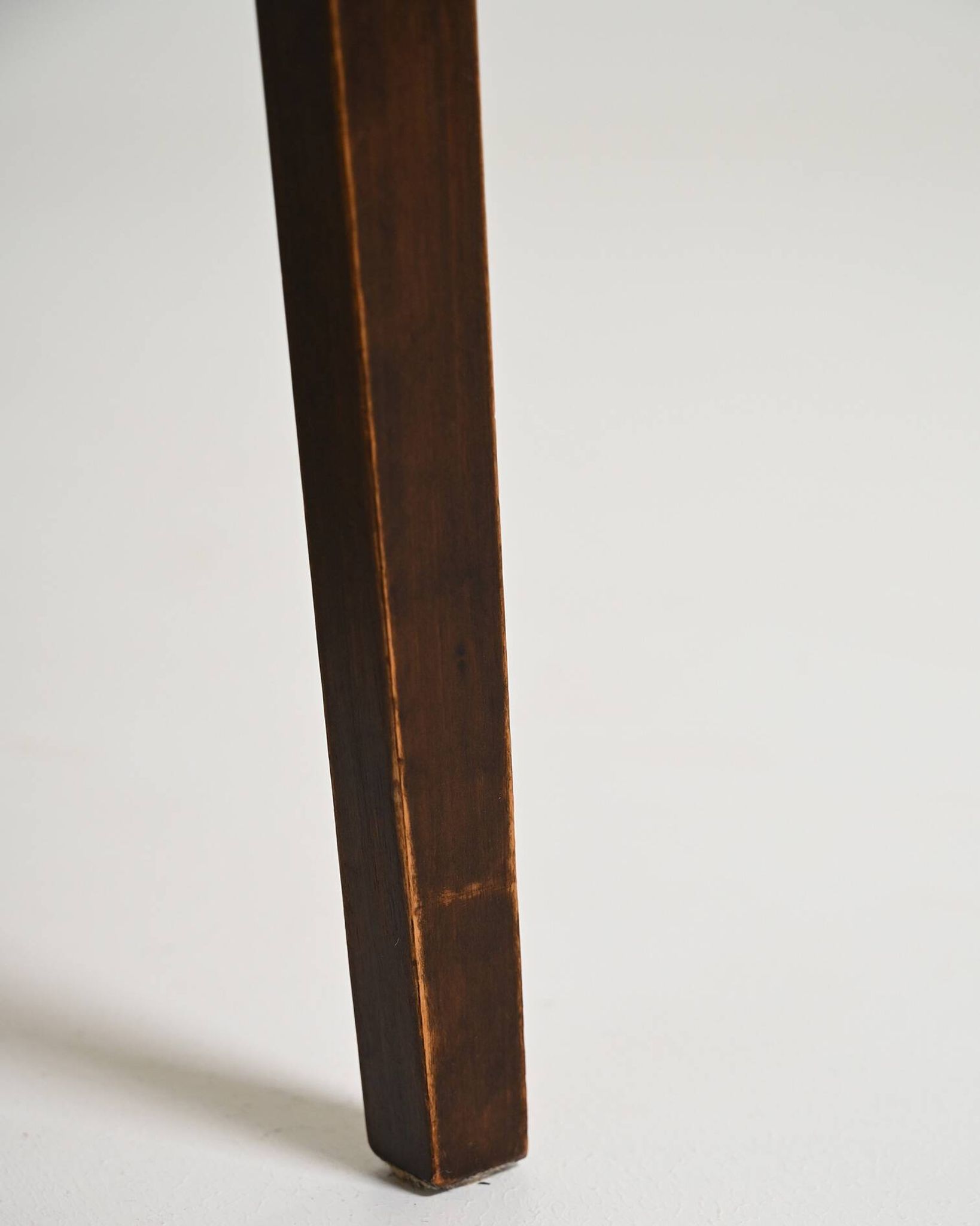 Scandinavian teak and dark wood bedside table, 1950s