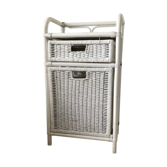 White rattan furniture