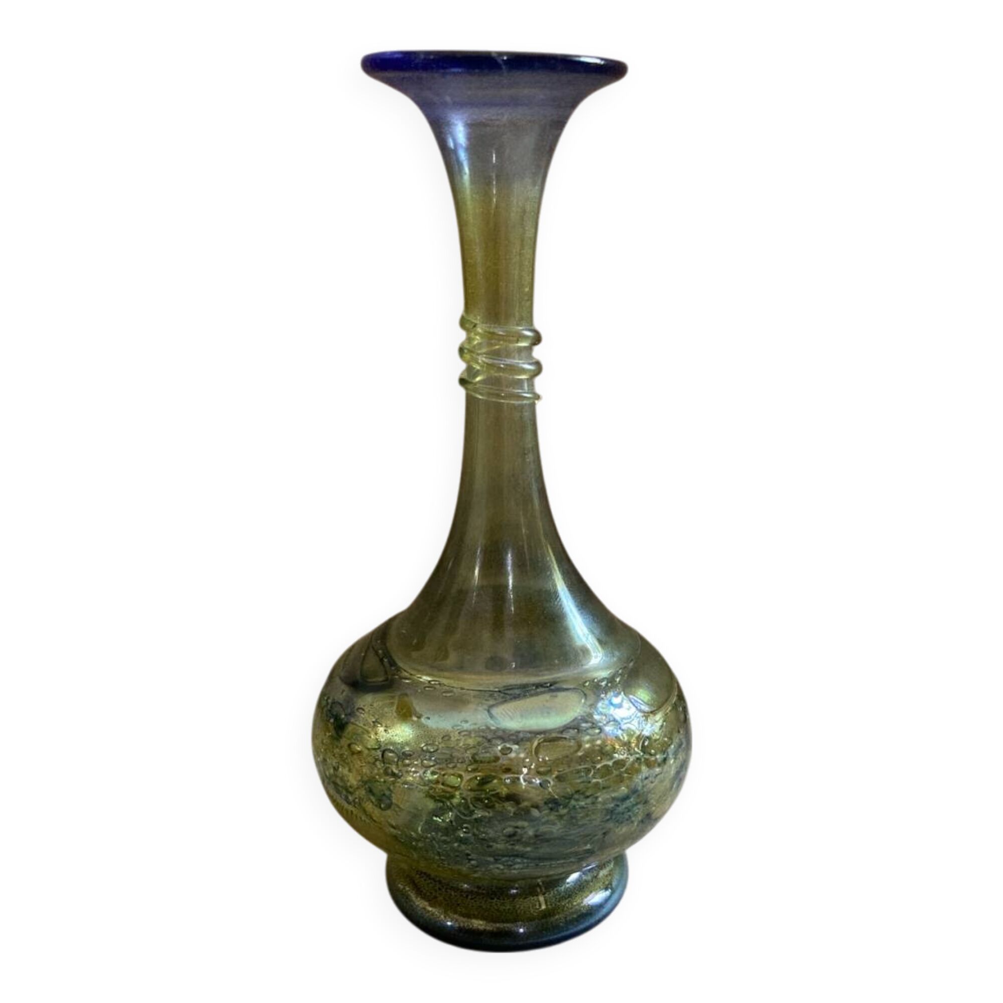 Iridescent glass soliflore