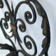 Ancienne paire d'appliquer fer forgé style baroque