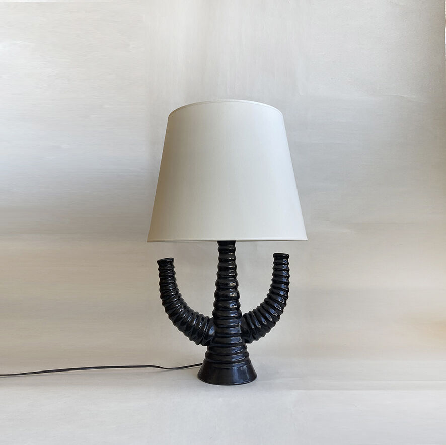 Ceramic lamp 1950 cactus