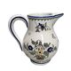 Pérouges, polychrome earthenware pitcher, 20th century