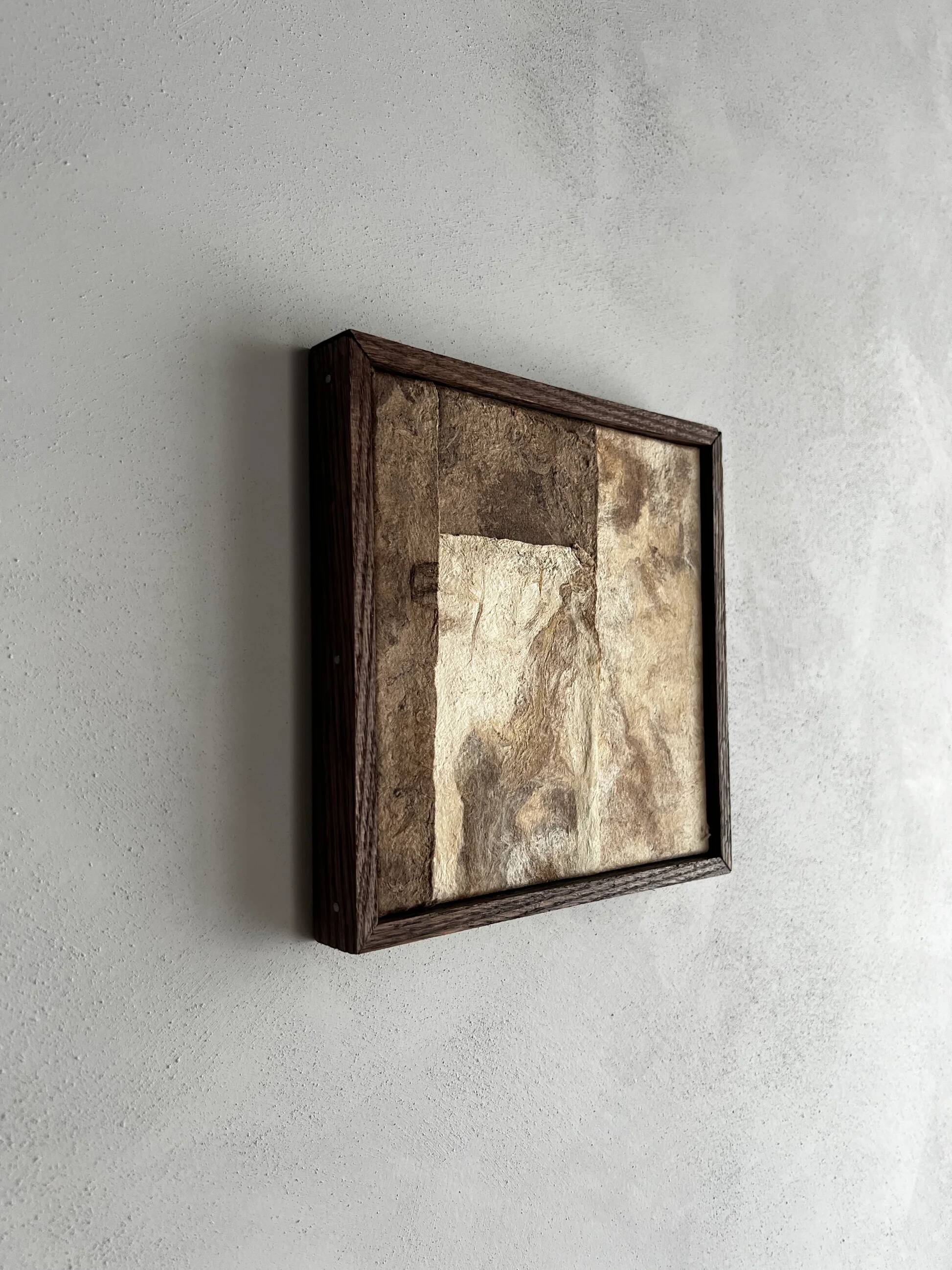 Artwork made of bark paper