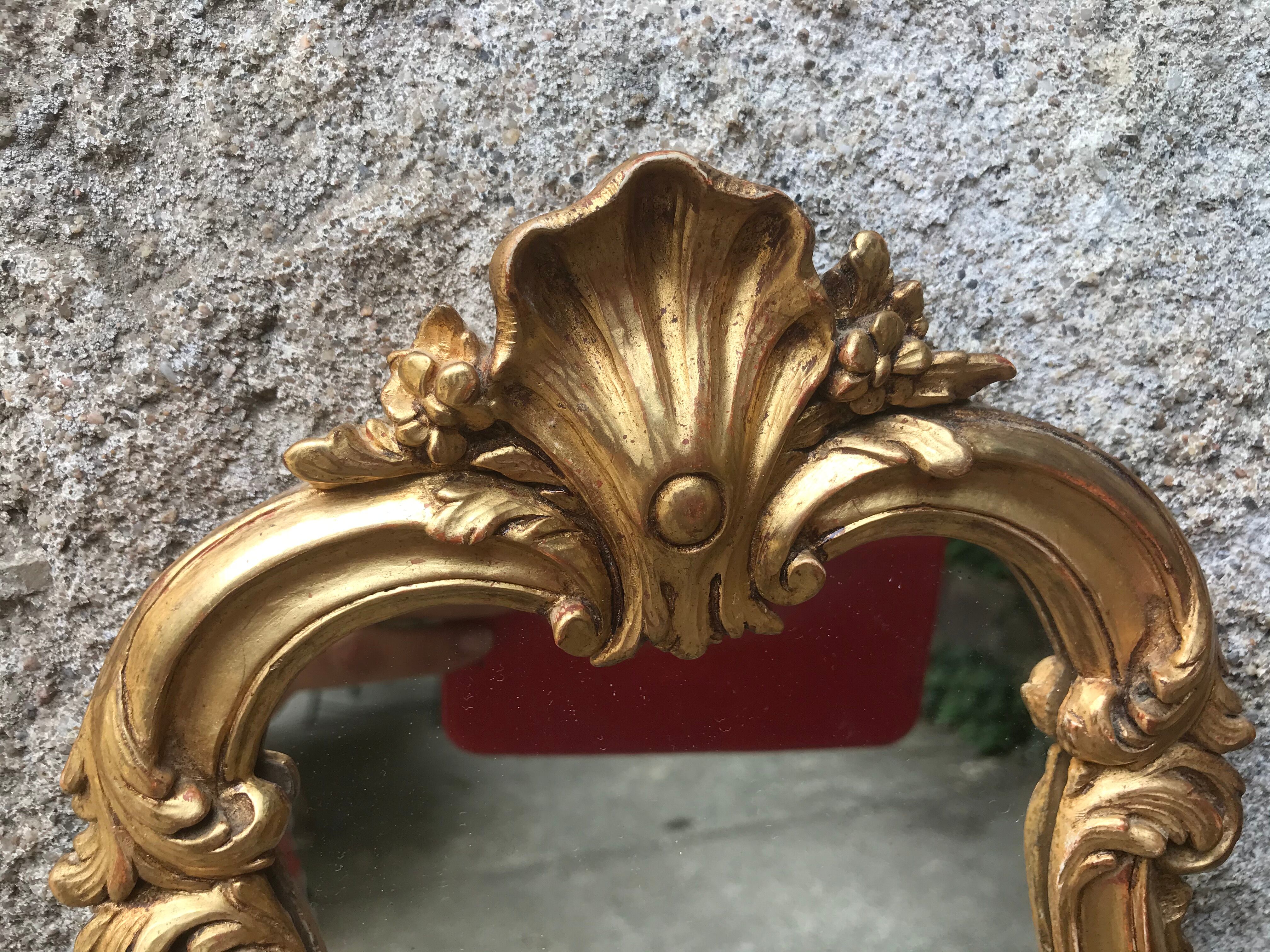 Miroir doré 31x22 cm